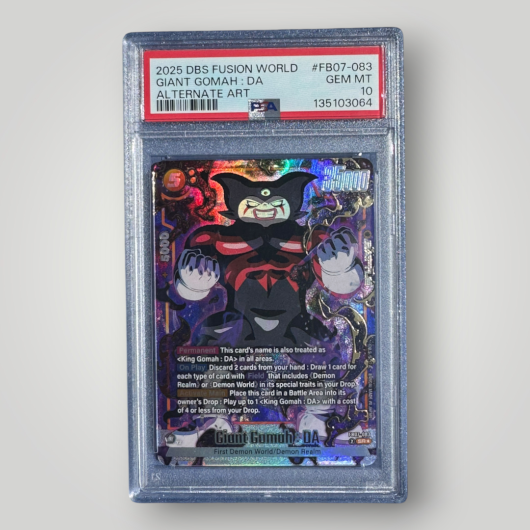 Giant Gomah : DA (Alternate Art) - Wish For Shenron (FB07) PSA 10