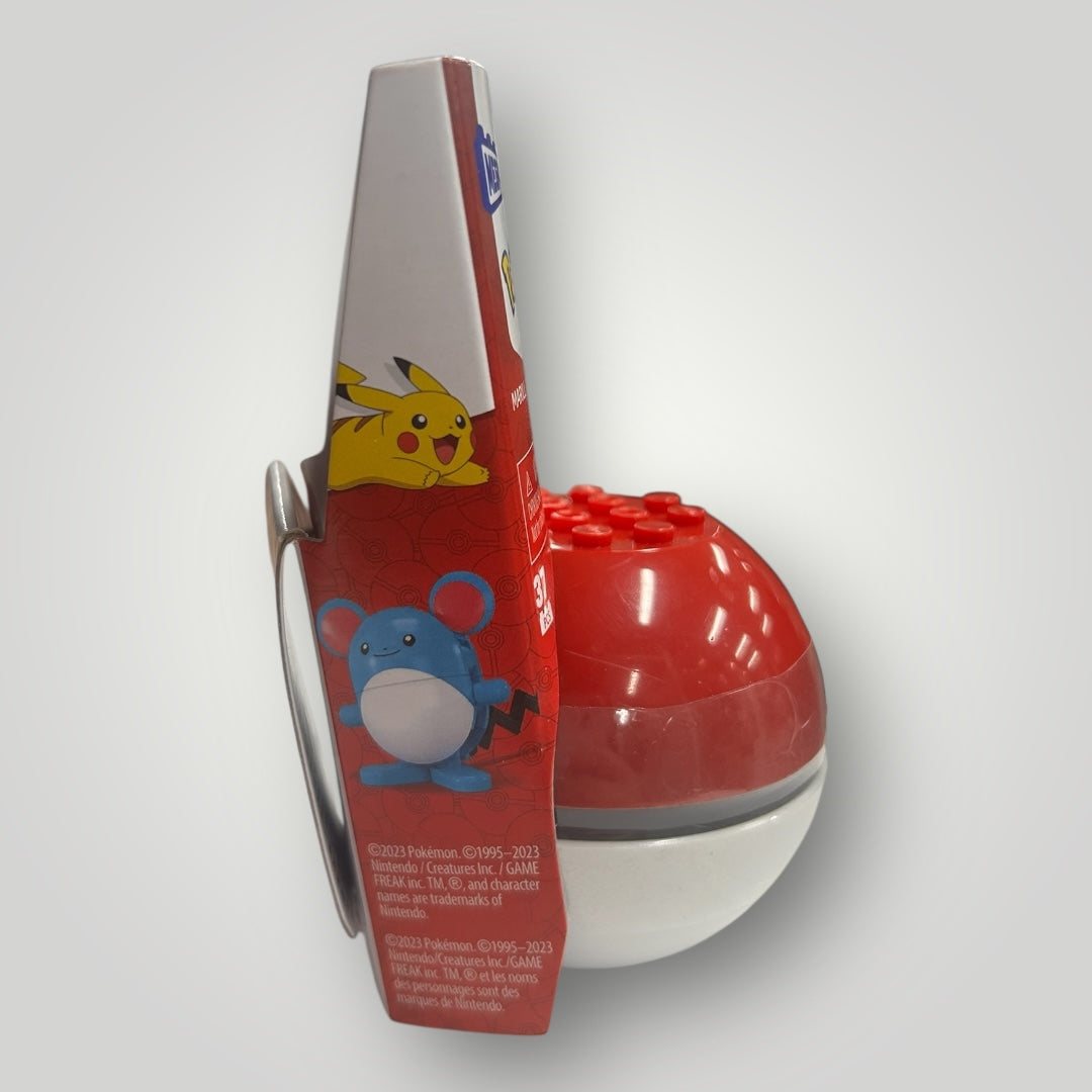 MEGA Pokemon Pokeball Set S20 - MARILL in Poke Ball (37 Pieces) HWR25 - New