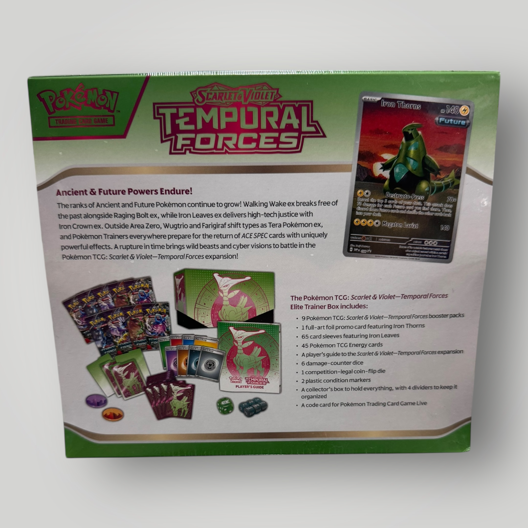 Pokemon SV05 Temporal Forces Elite Trainer Box [Iron Leaves ex]
