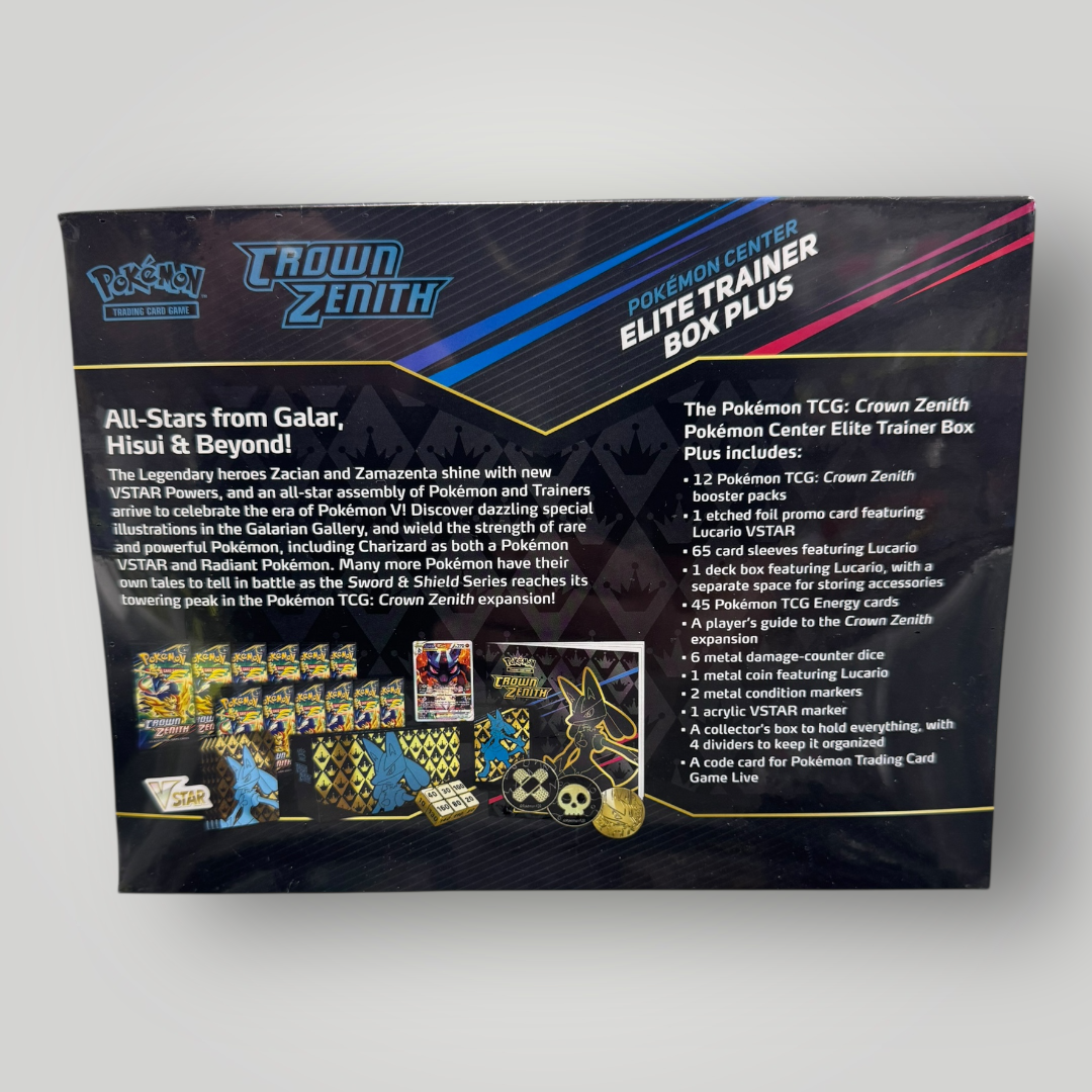 Pokemon SWSH9 Crown Zenith Pokemon Center Elite Trainer Box