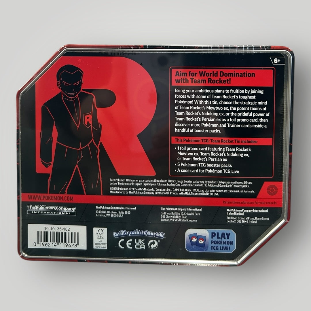 Pokémon: Team Rocket Tin [Team Rocket's Mewtwo ex]