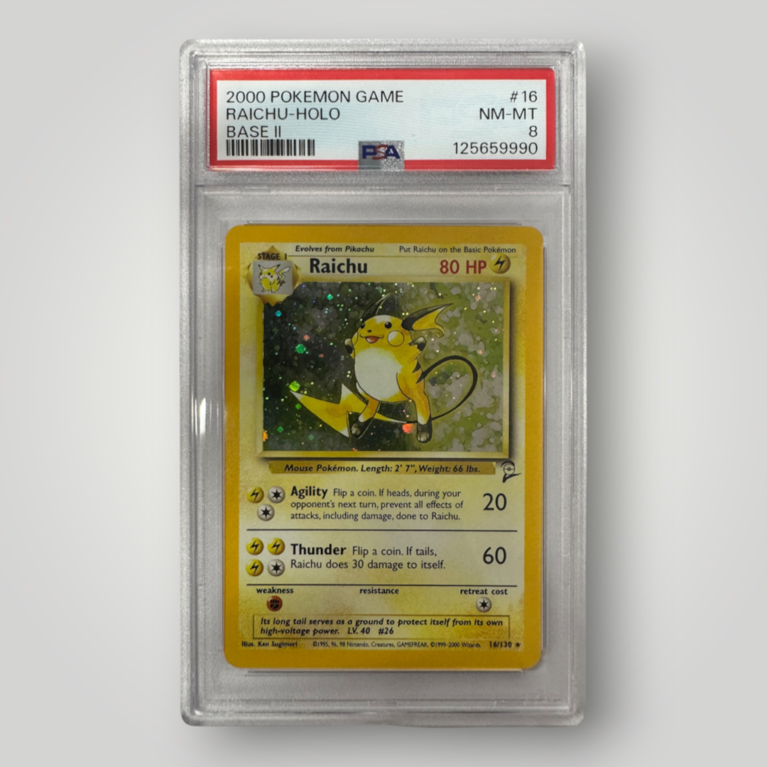 2000 Pokemon Raichu-Holo PSA 8