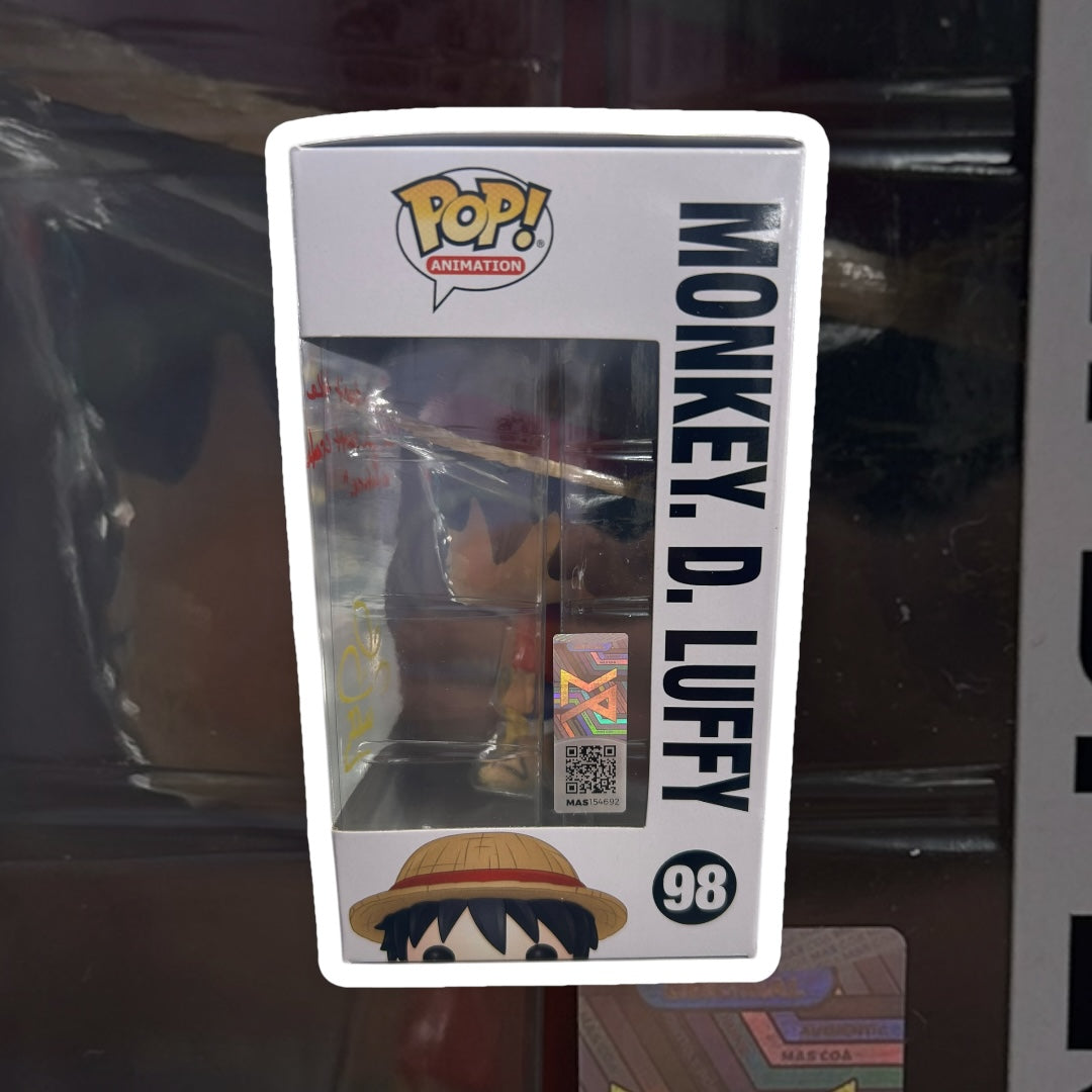 One Piece Monkey. D. Luffy Autographed by Colleen Clinkenbeard