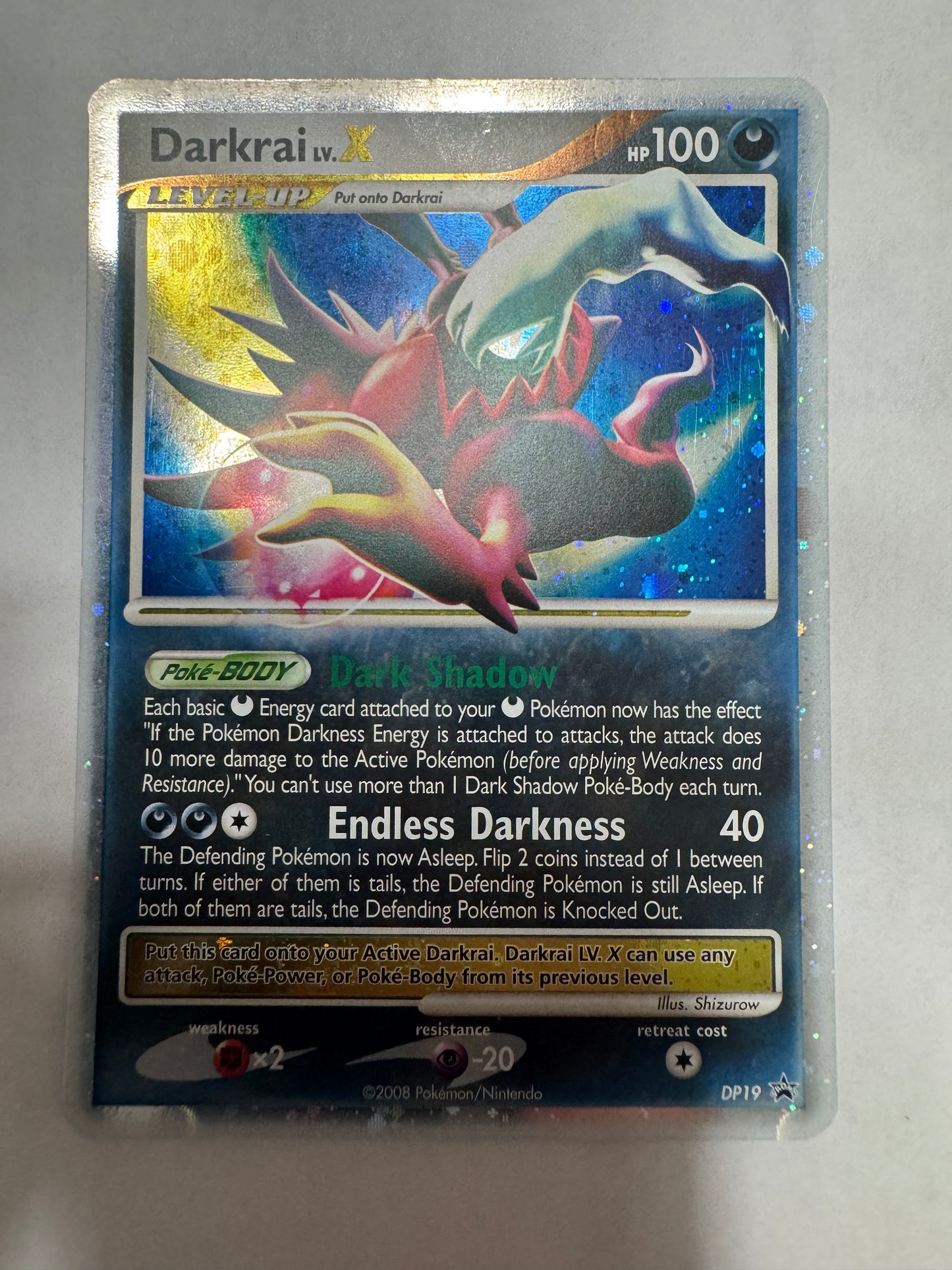 Darkrai LV.X - DP19 - Diamond & Pearl Black Star Promos - Holo Promo - MP