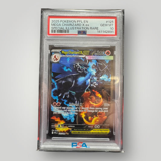 Pokemon Charizard PSA 10 Mega Evolution Phantasmal Flames Special Illustration Rare