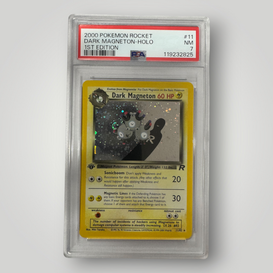 2000 Pokemon Rocket Dark Magneton-Holo 1st edition PSA 7