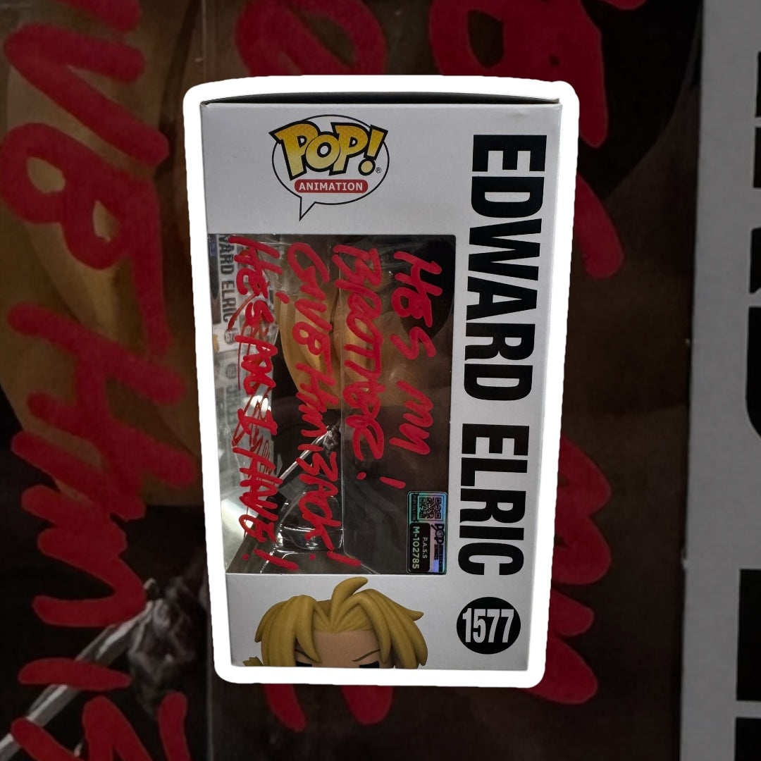 Fullmetal Alchemist Edward Elric Autographed by Vic Mignogna