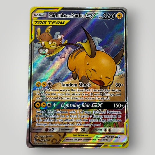 Raichu & Alolan Raichu GX 221/236