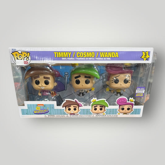 The Fairly Odd Parents Timmy/Cosmo/Wanda 3 Pack 2023 Summer Convention Limited Edition
