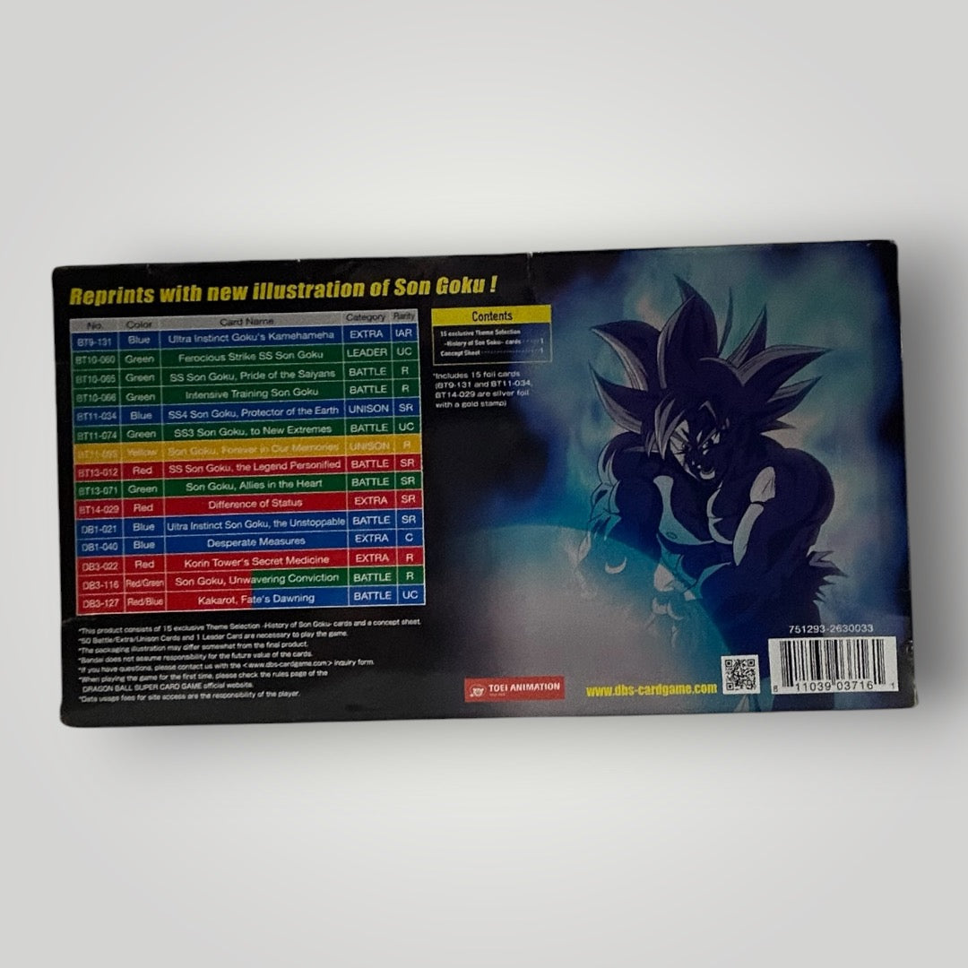 History of Son Goku- Theme Selection - Theme Selection: History of Son Goku