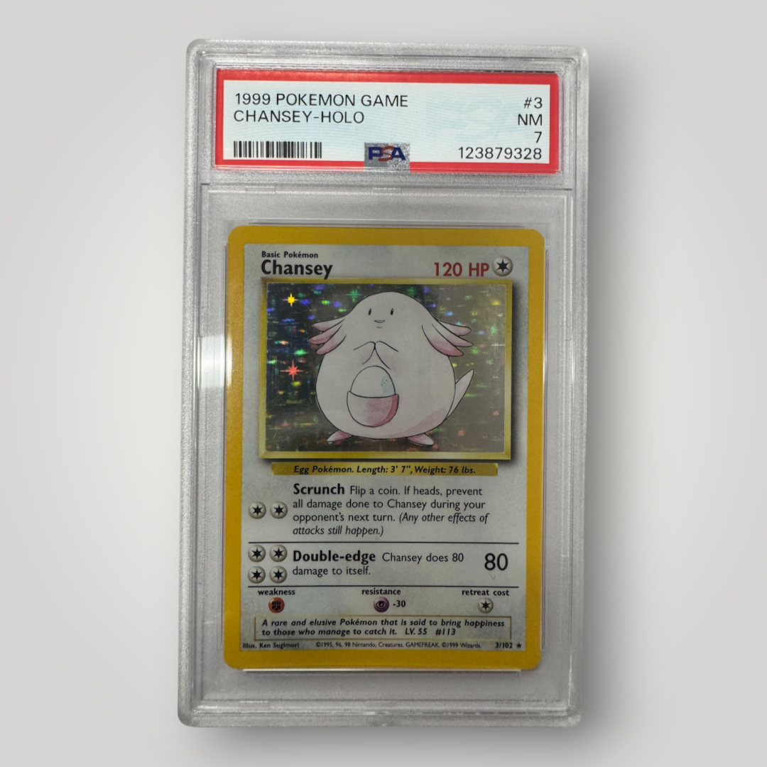1999 Pokemon Game Chansey-Holo PSA 7