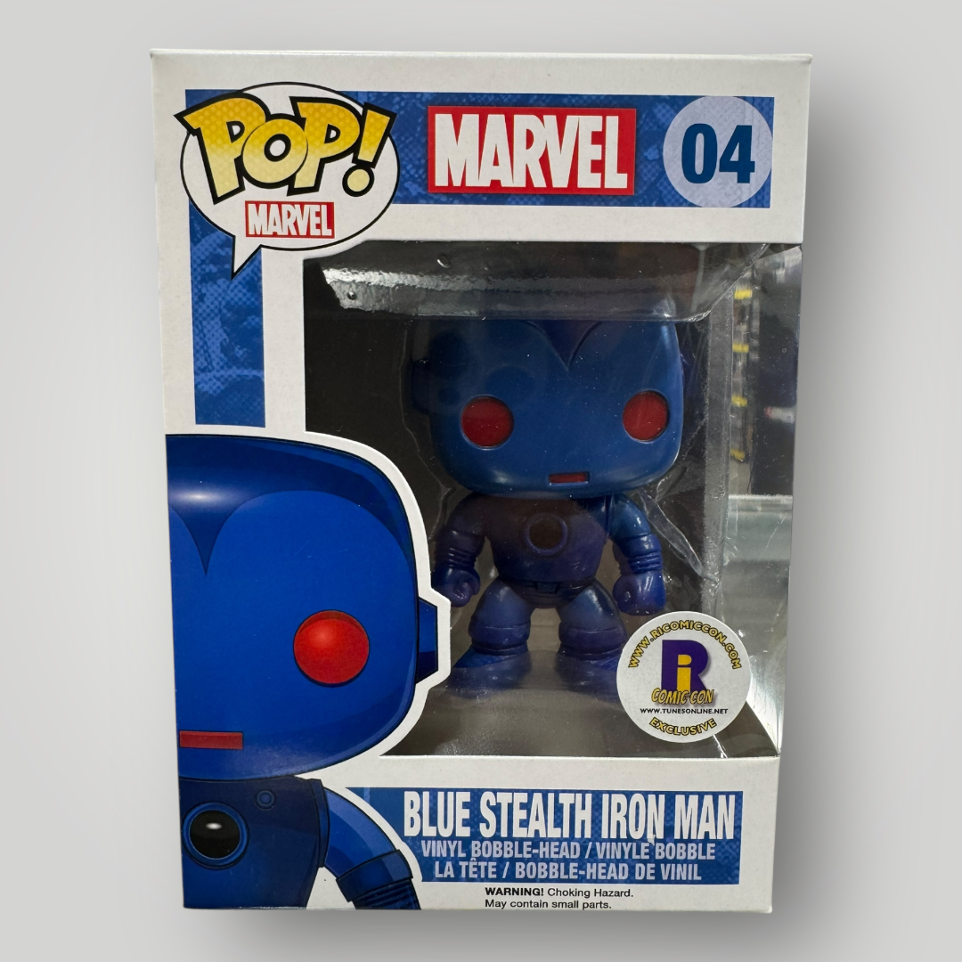 Funko Marvel Blue Stealth Iron Man #04 RICC Exclusive