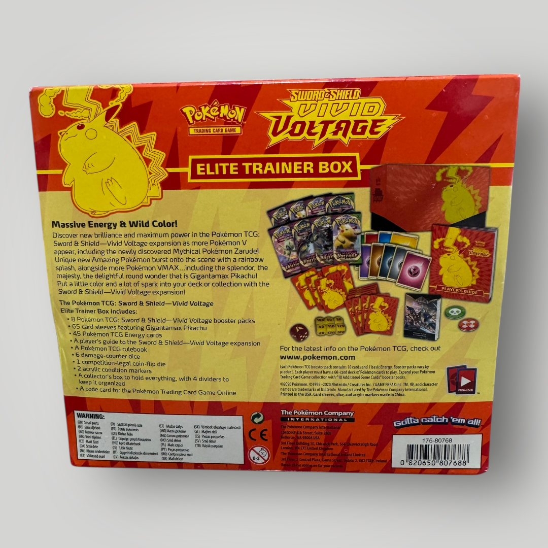 Pokemon SWSH04 Vivid Voltage Elite Trainer Box