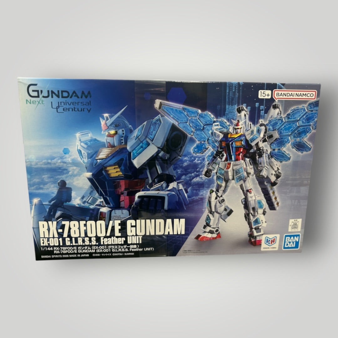 Bandai Spirits 1/144 RX-78F00/E Gundam EX-001 Glass Feather Plastic Model Kit
