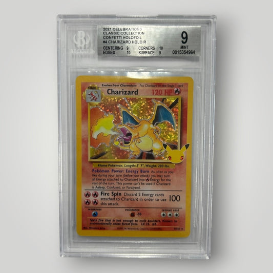 Charizard 4/102 Beckett graded 9