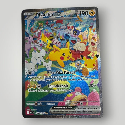 Pikachu ex 149/128 30th