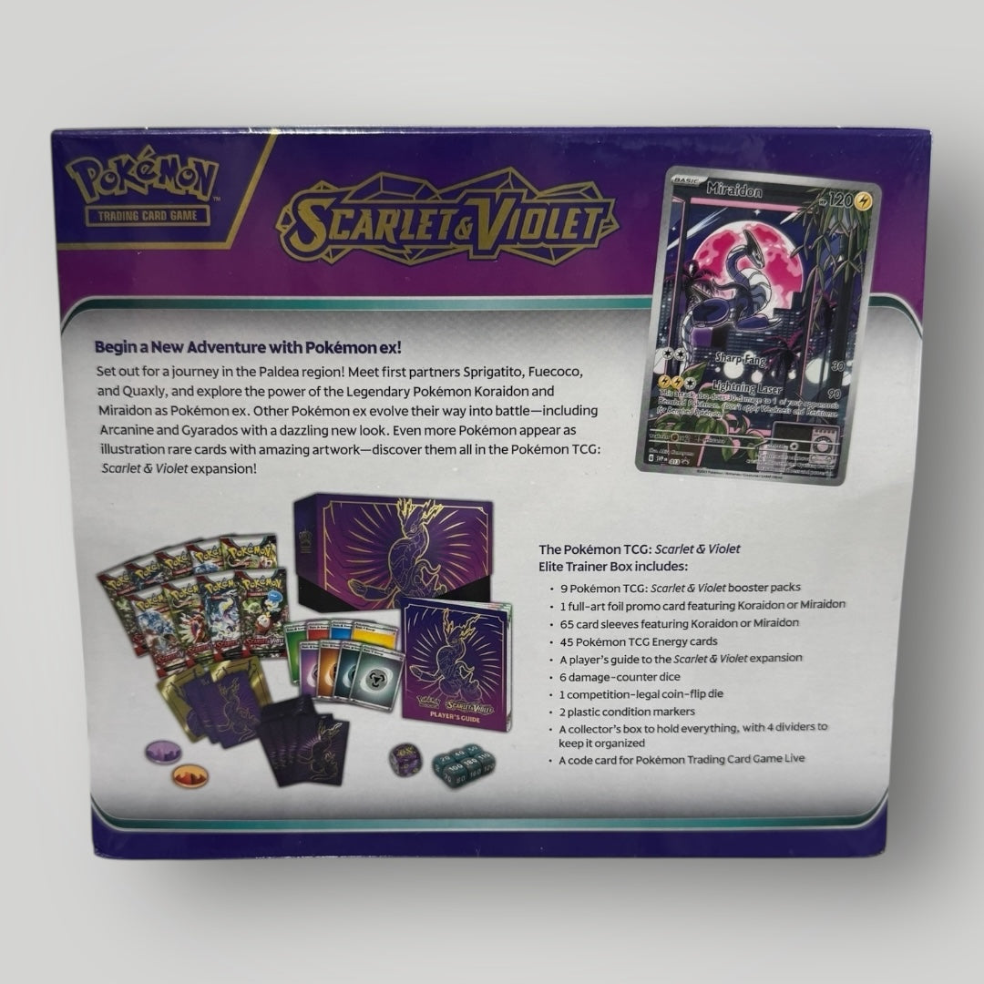Pokémon Scarlet & Violet Elite trainer box (Violet)