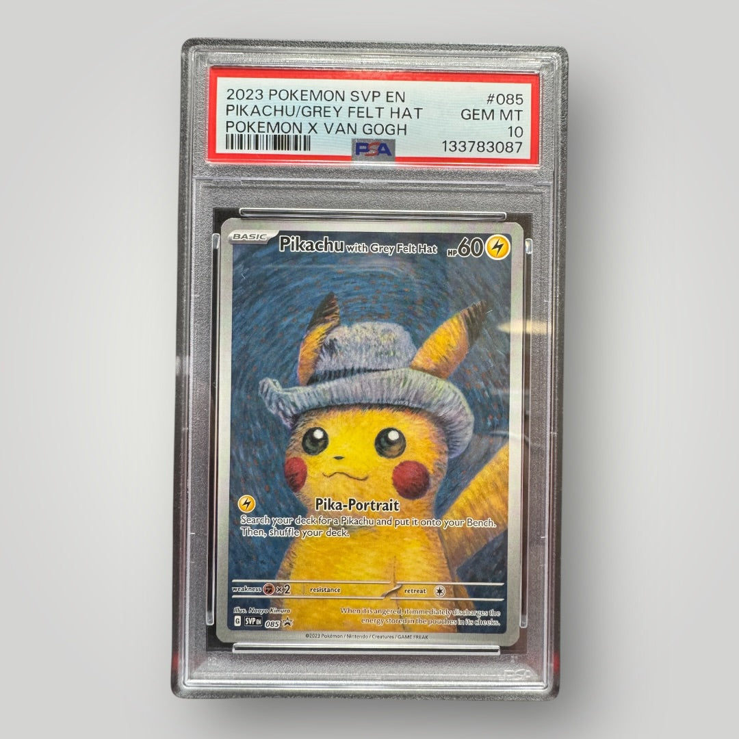 Pokemon Pikachu With Grey Felt Hat PSA10 Scarlet And Violet Black Star Promo