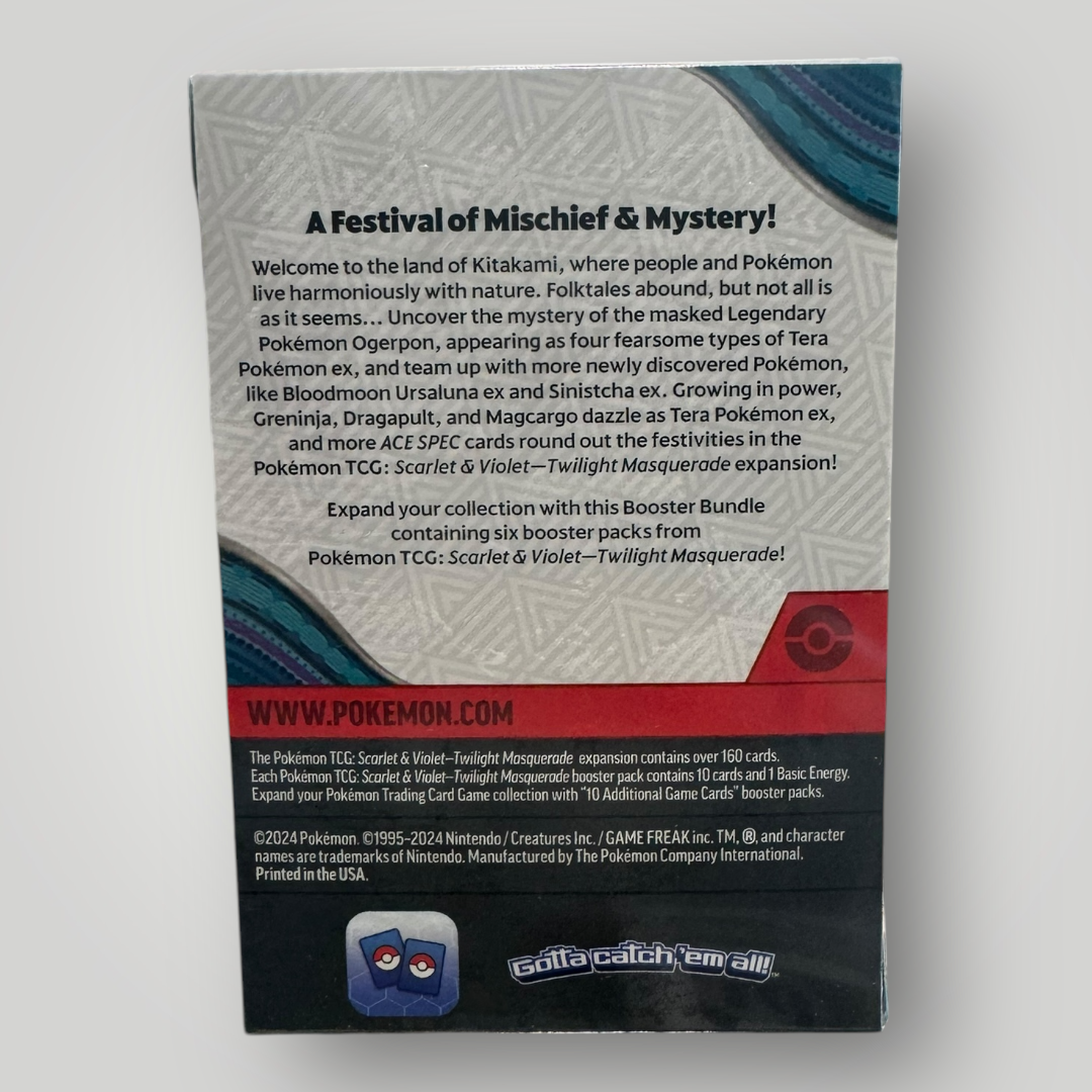 Pokemon S&V Twilight Masquerade Booster Bundle