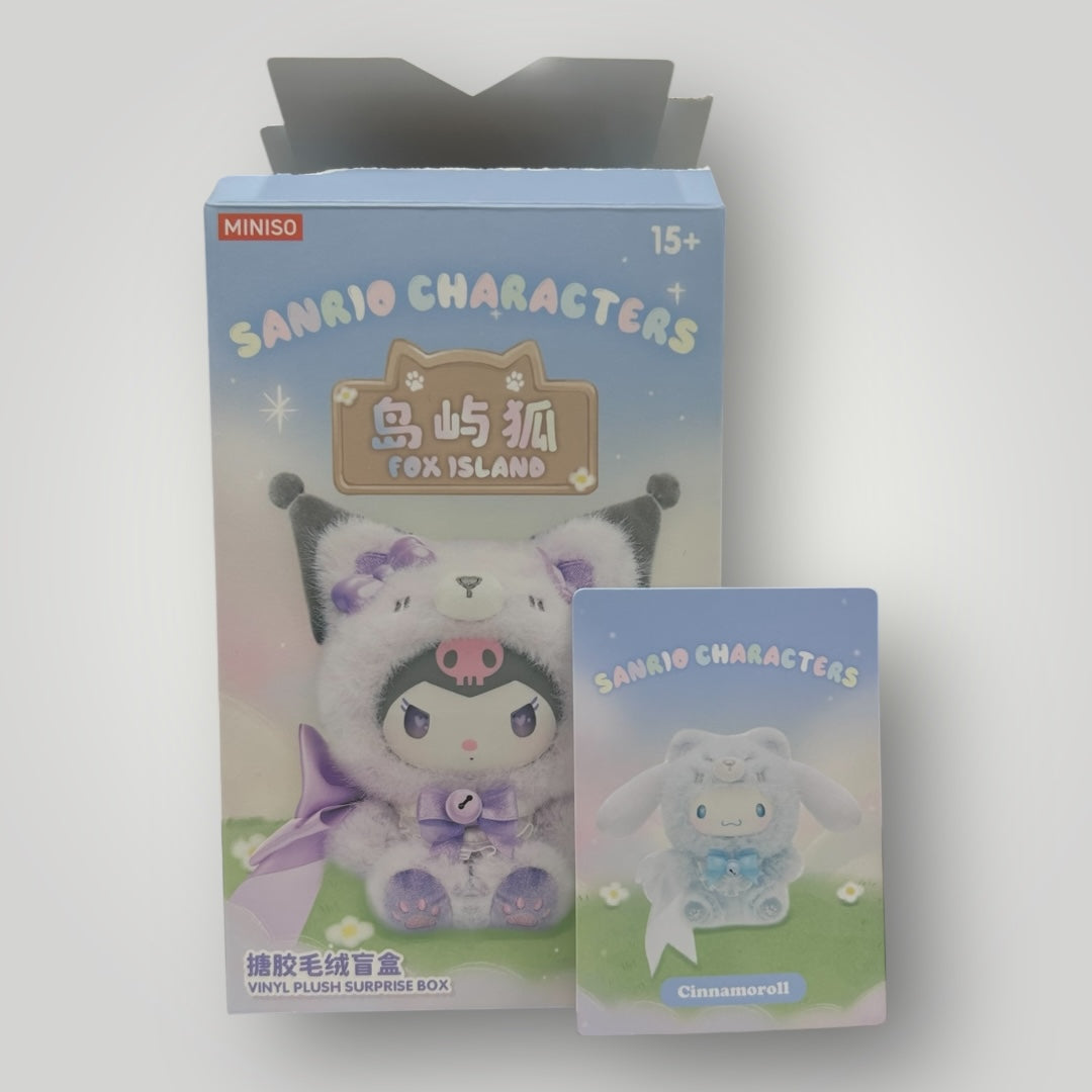 Miniso Sanrio Characters Fox Island Plush Pendant Authentic Cinnamoroll