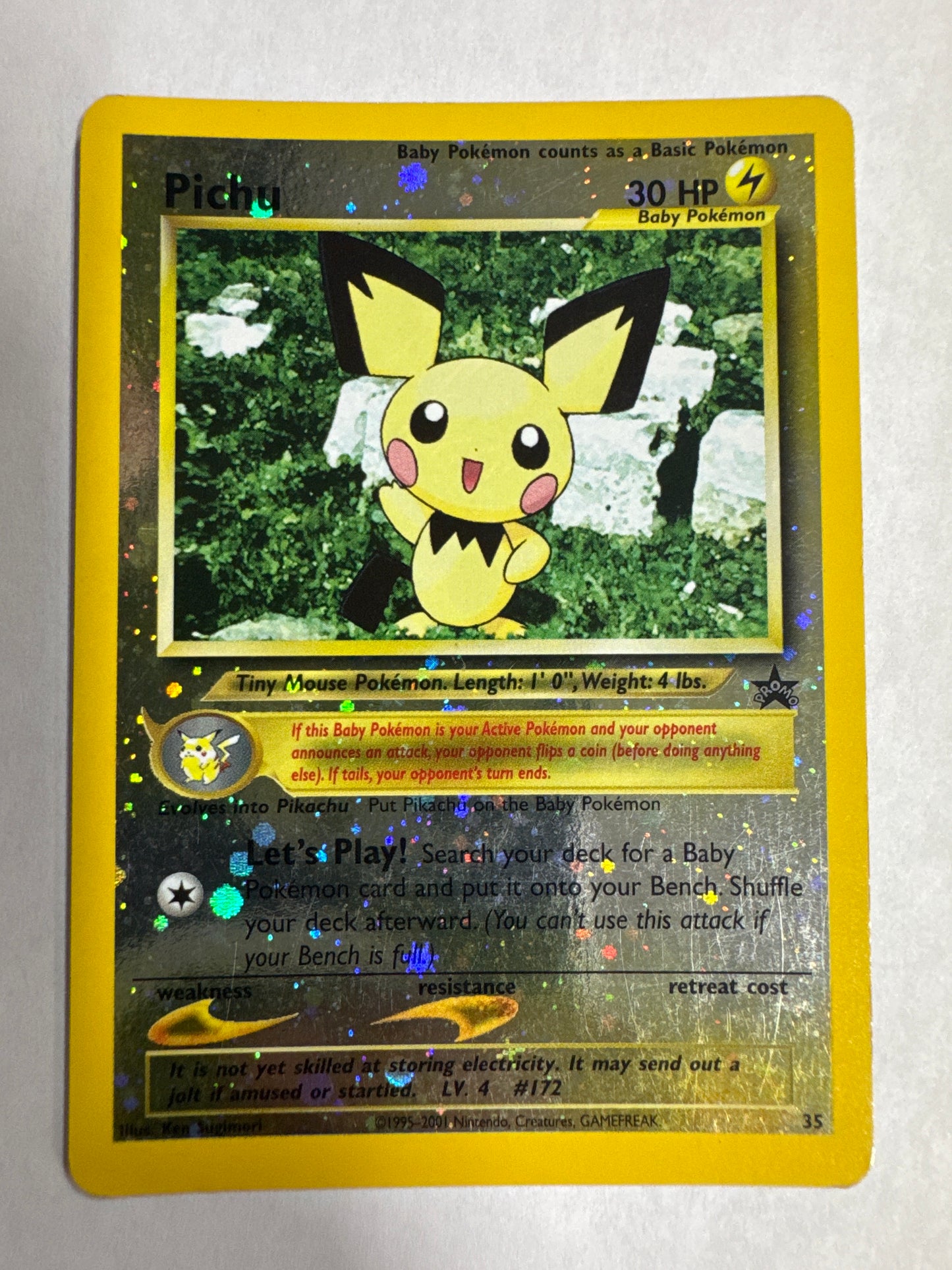 Pichu - WotC Promo #35 - Reverse Holo Promo - HP