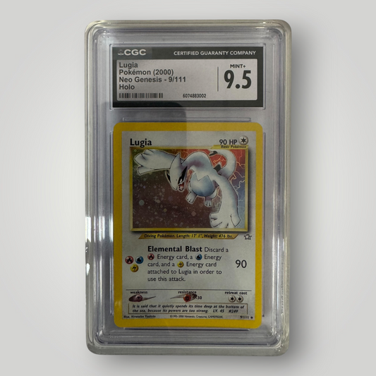 2000 Pokémon Neo Genesis Lugia #9 Holo – CGC 9.5 Mint+