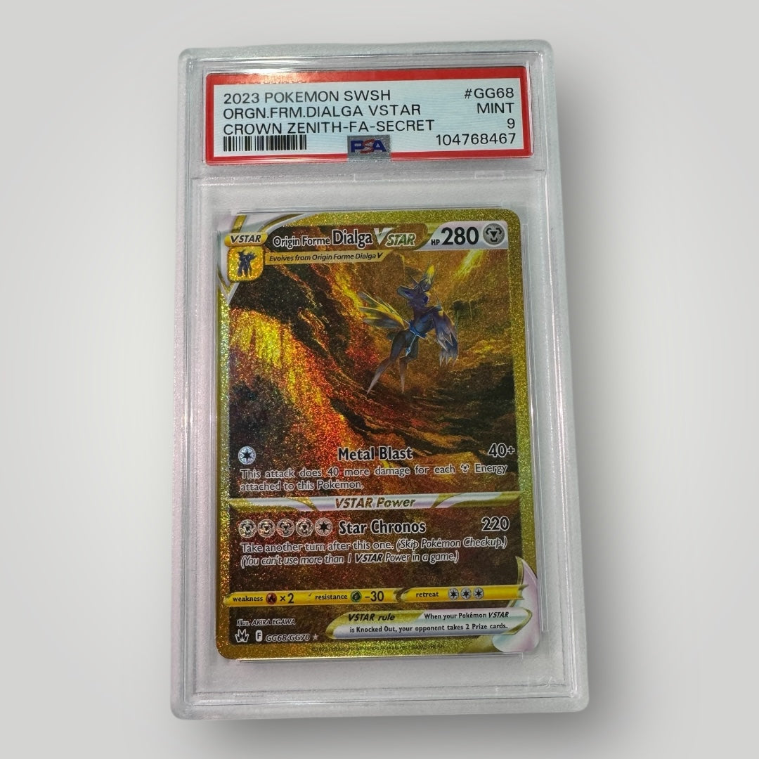 Origin Forme Dialga Vstar Crown Zenith PSA 9