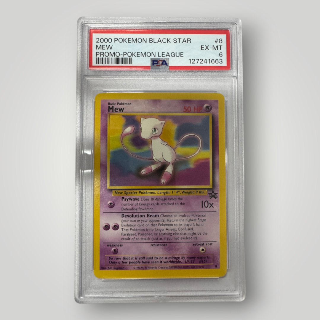 2000 Pokemon Black Star Mew PSA 6