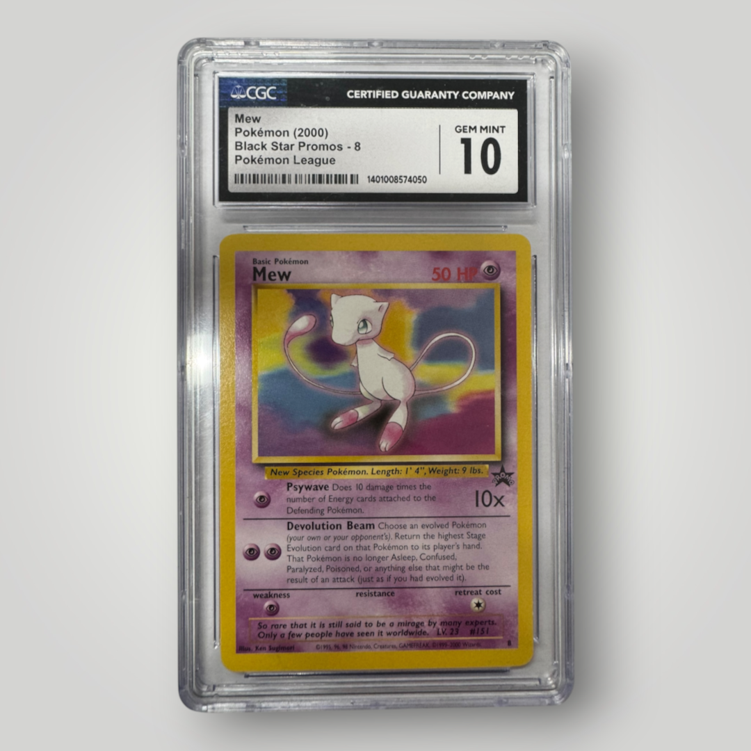 2000 Pokemon Black Star Mew CGC 10