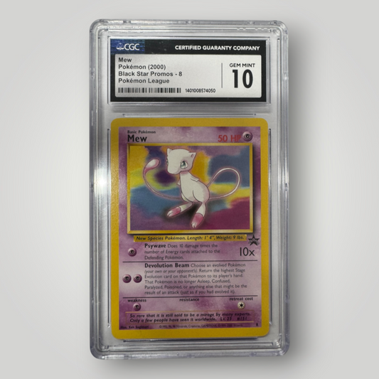 2000 Pokemon Black Star Mew CGC 10