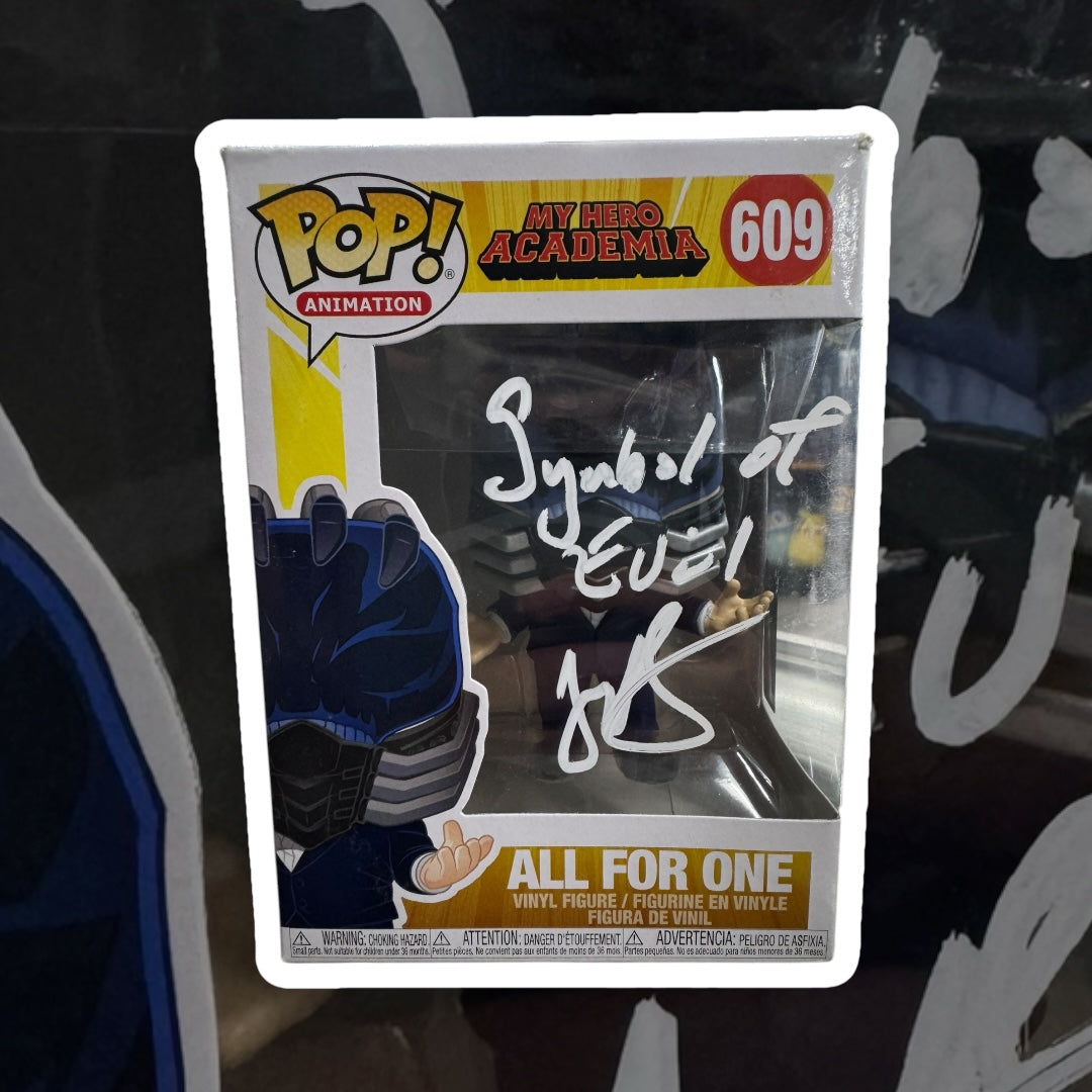 My Hero Academia All For One Autographed by John Swasey