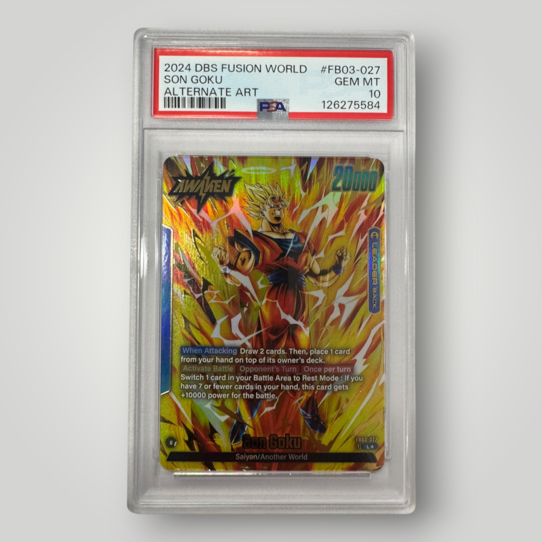 Son Goku - FB03-027 (Alternate Art) - Raging Roar (FB03) PSA 10