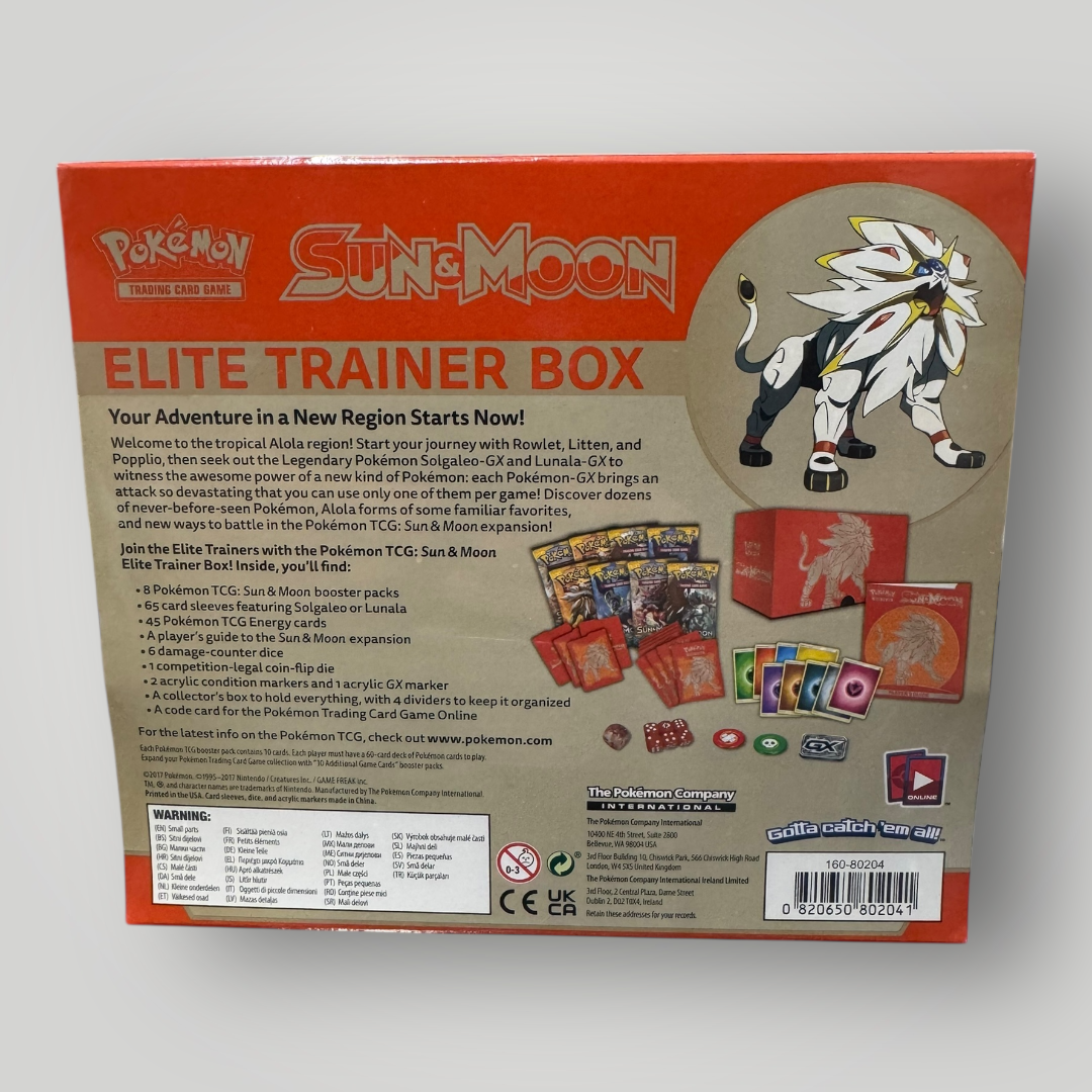 Pokemon SM01 Sun & Moon Elite Trainer Box [Solgaleo]