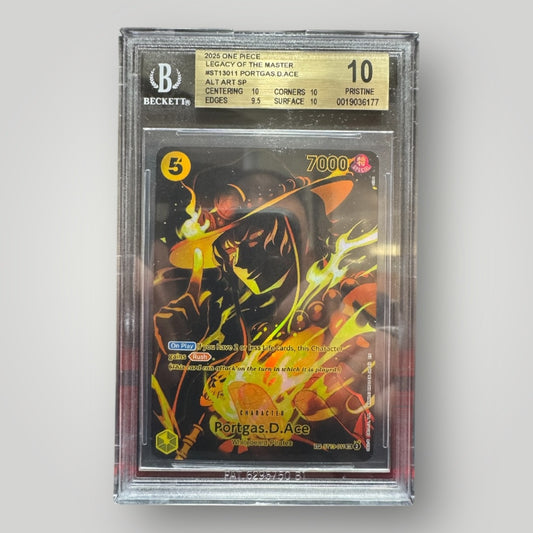 One Piece Portgas D. Ace BGS 10 Legacy Of The Master