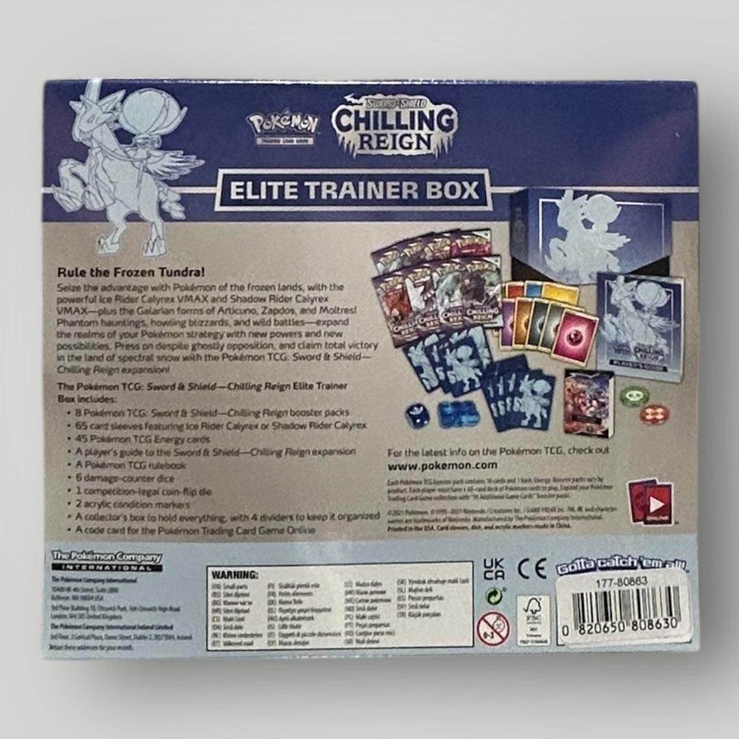 Pokémon chilling reign Elite Trainer Box