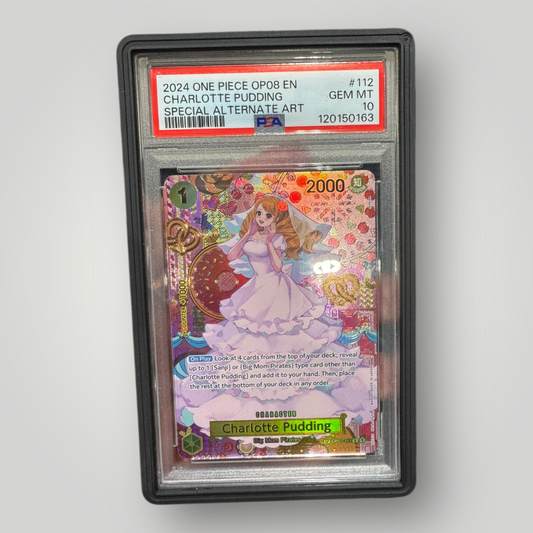 ONE PIECE OP08 - TWO LEGENDS 112 CHARLOTTE PUDDING SPECIAL ALT ART PSA 10