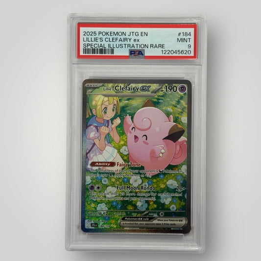 Lillie’s Clefairy EX 184/159 Graded PSA 9