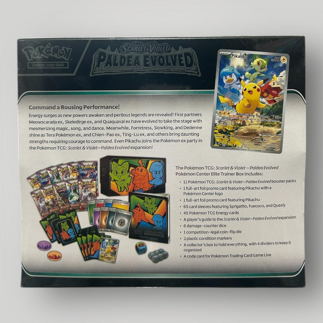 Pokémon Paldea evolved Pokémon center Elite Trainer box