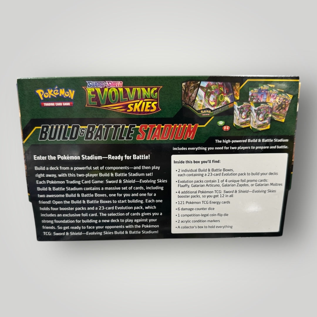 Build and battle stadium evolving skies