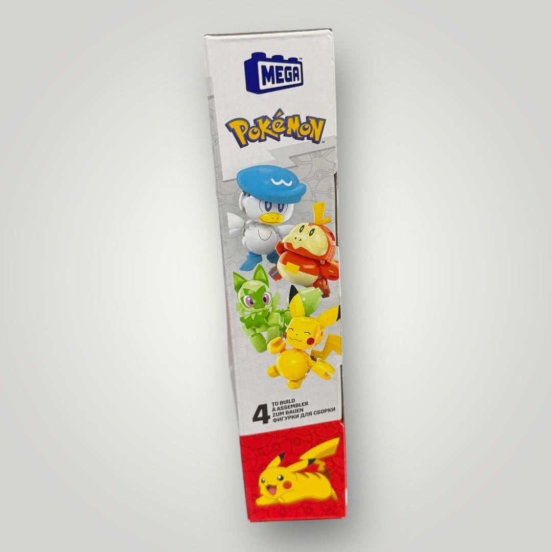 Pokemon MEGA Paldea Region Team Lego Building Blocks Set 4 + Poke Ball, NEW!
