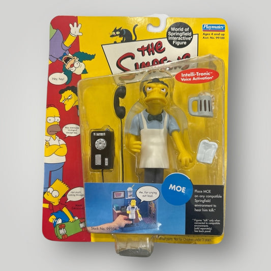 The Simpsons Moe World of Springfield Interactive Figure Playmates 2000