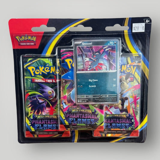 Mega Evolution Phantasmal Flames 3 Pack Blister (sneasel)