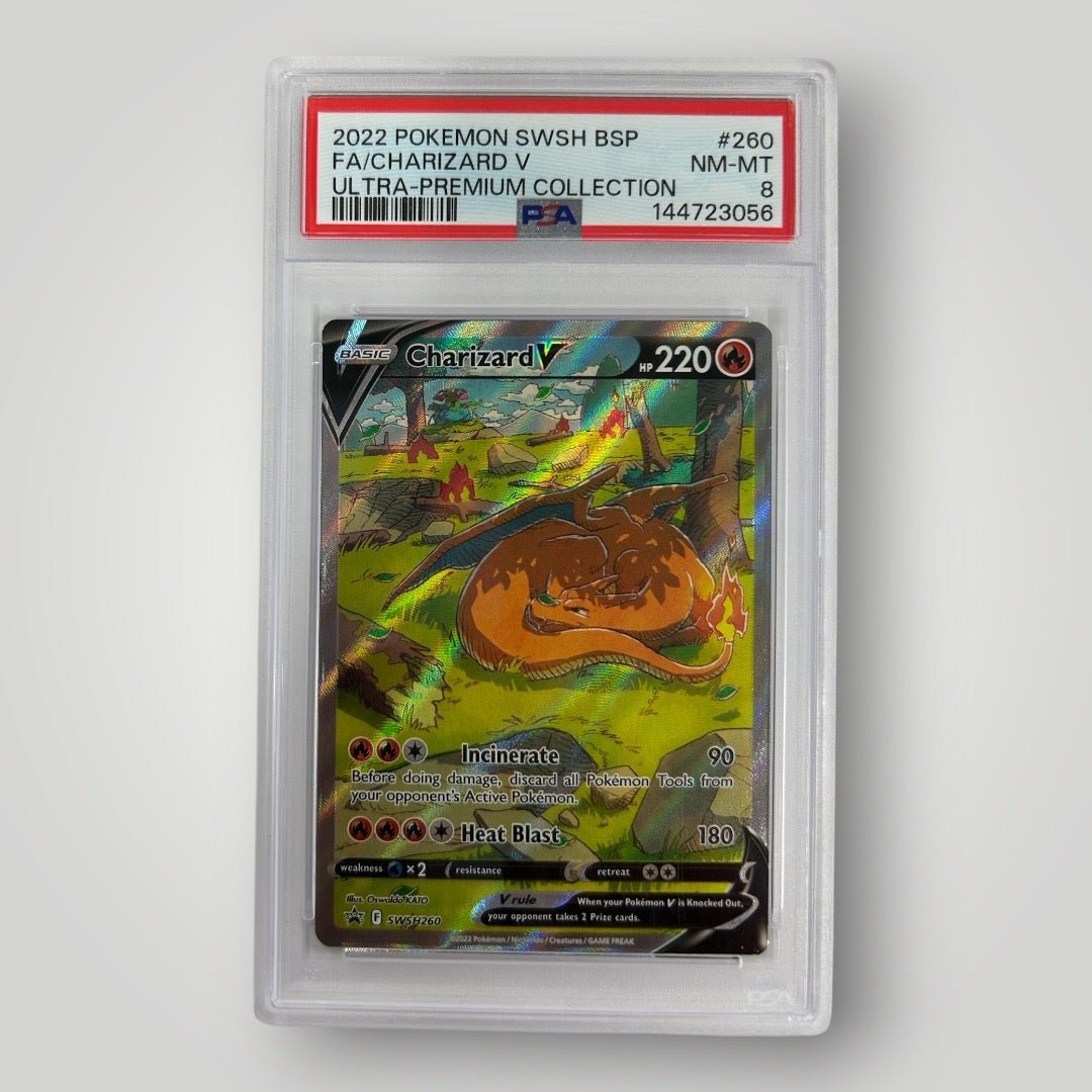 Charizard V SWSH260 PSA 8
