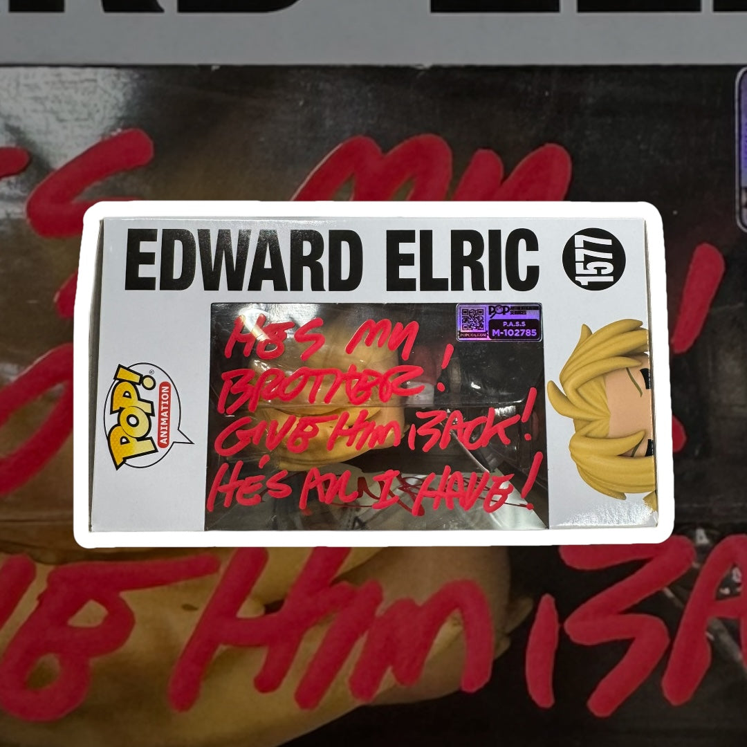 Fullmetal Alchemist Edward Elric Autographed by Vic Mignogna