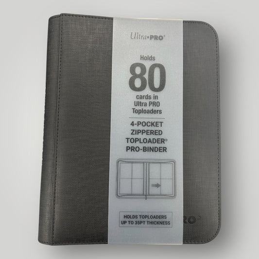 Ultra Pro 4-Pocket Zippered Top Loader Pro Binder