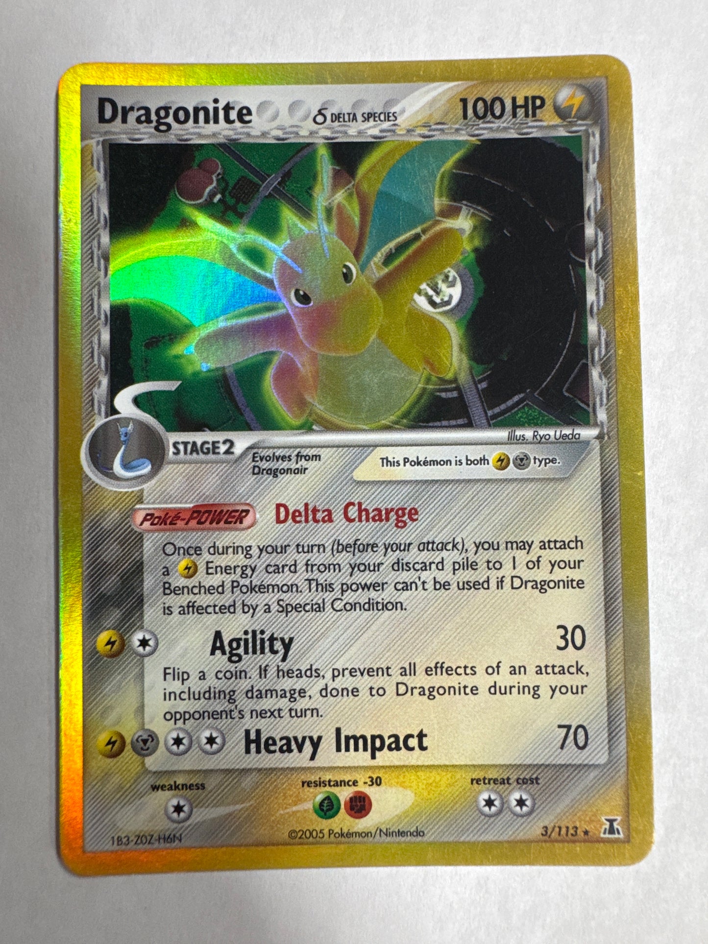 Dragonite δ (Delta Species) - EX Delta Species #3/113 - Holo Rare - MP