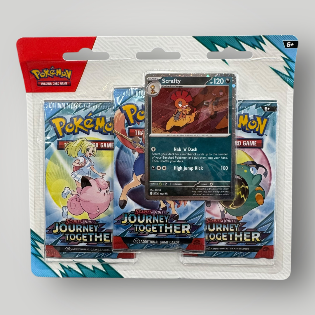 Pokemon SV09 Journey Together 3 Pack Blister [styles may vary]