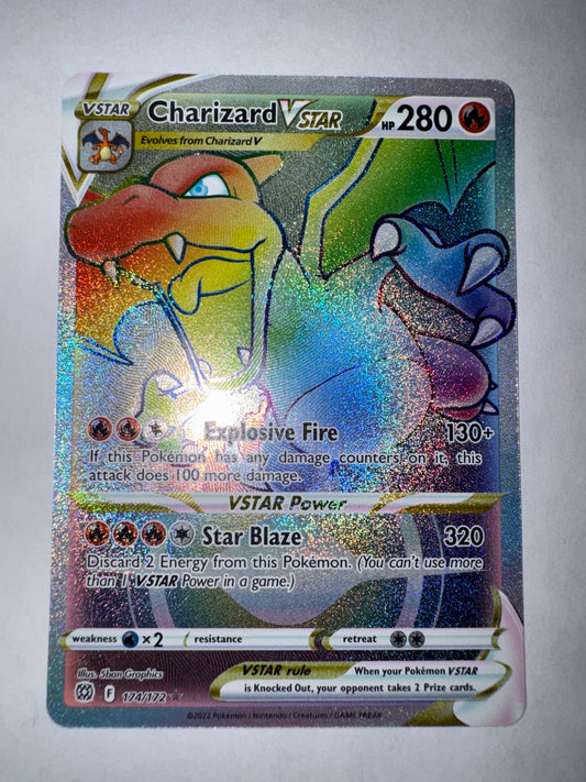 Charizard VSTAR (Rainbow Secret Rare) - Brilliant Stars #174/172 - Secret Rare - NM