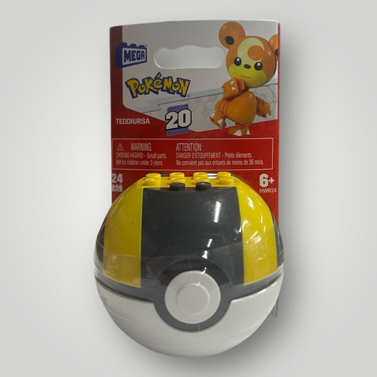MEGA Pokemon Pokeball Set S20 - TEDDIURSA in Ultra Ball (24 Pieces) HWR24 - New