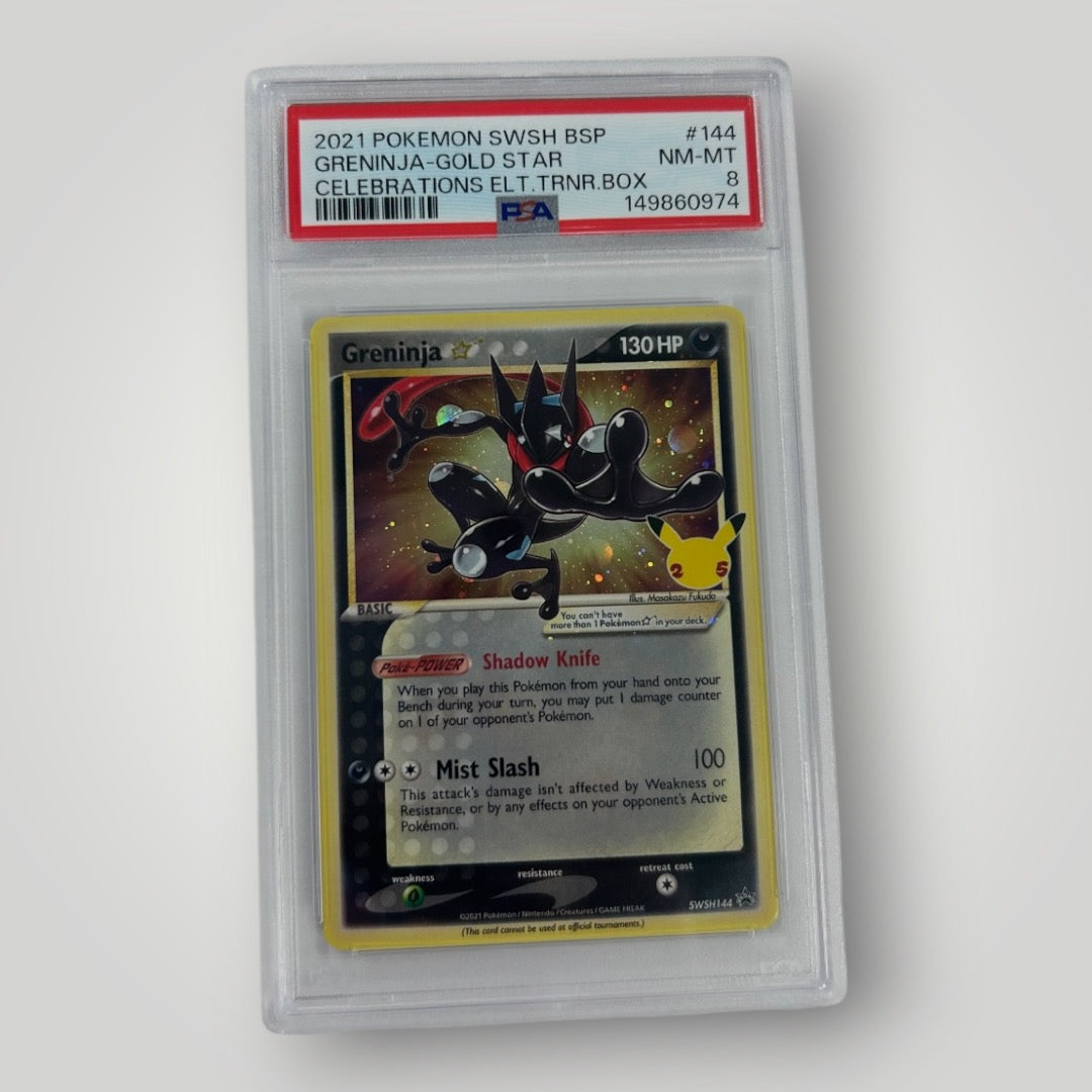 Greninja Gold Star  SWSH144 PSA 8